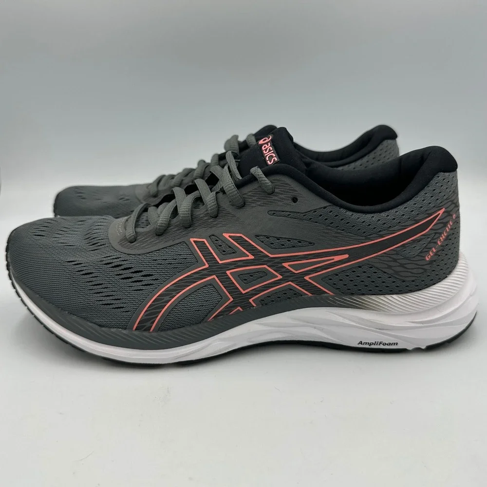ASICS‎ GEL-Excite 6 Shoes Running Steel Grey Papaya Women 9 Athleisure Run Core